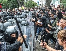 La CIDHPDA pide investigar abusos policiales durante protesta por el agua en Guadalajara. EL INFORMADOR/A. Navarro