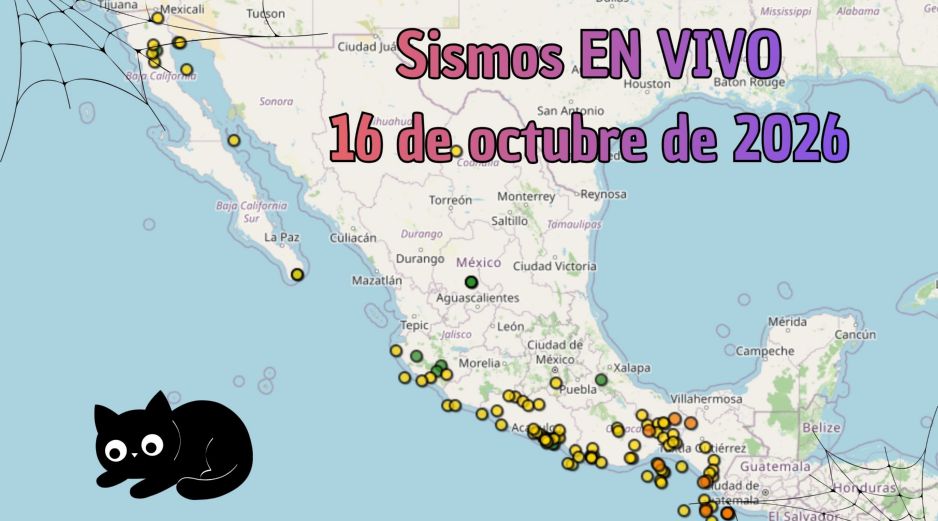 EN VIVO | Sismos en México | Viernes 16 de octubre. ESPECIAL / SSN