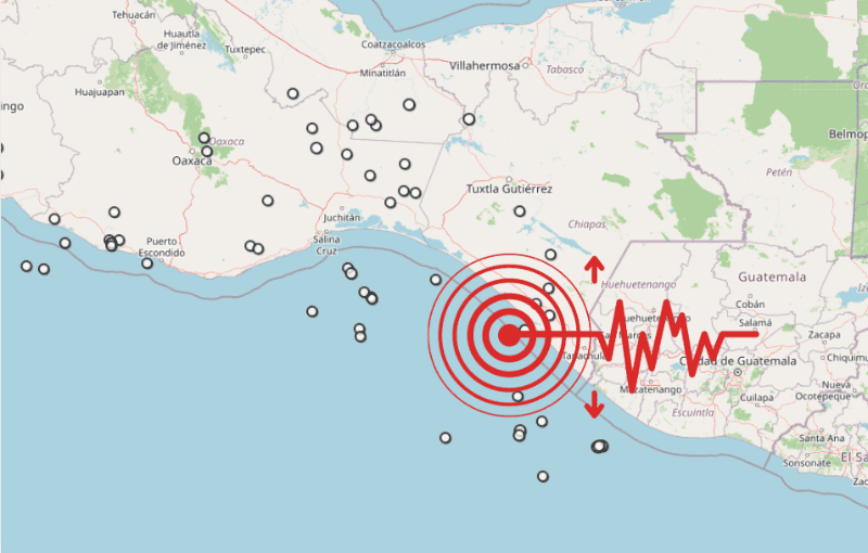 &nbsp;Sismo en Chiapas. ESPECIAL / SSN