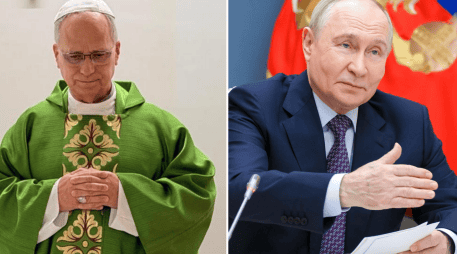 Putin le deseó al Papa León XIV buena salud y una pronta recuperación. EFE / Vaticano / EFE / ARCHIVO