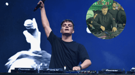 El músico interactuó de manera cercana con los comensales y trabajadores del establecimiento. AFP / ARCHIVO / ESPECIAL / X / @MartinGarrix
