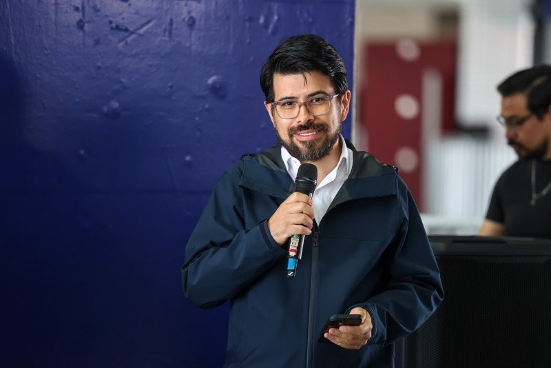 Luis Pineda, gerente del Clúster de Sostenibilidad y Derechos Humanos de la FIFA World Cup 2026 México, explicó que el manejo de los recursos es un ejemplo del Estadio Akron. EL INFORMADOR / A. Navarro