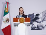 La presidenta Claudia Sheinbaum compartió un aviso a través de redes sociales ante las condiciones meteorológicas previstas en el país. EFE.