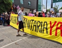 La manifestación es conducida por un bloque 