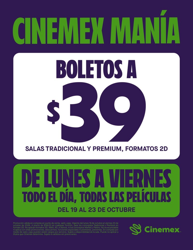 &nbsp;&nbsp;CORTESÍA/Cinemex.