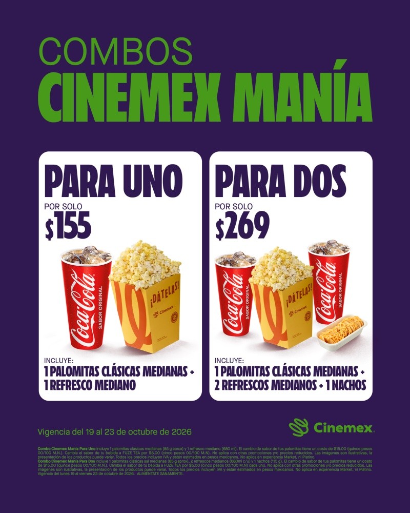 &nbsp;CORTESÍA/Cinemex.