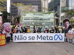 Los manifestantes cantaron 