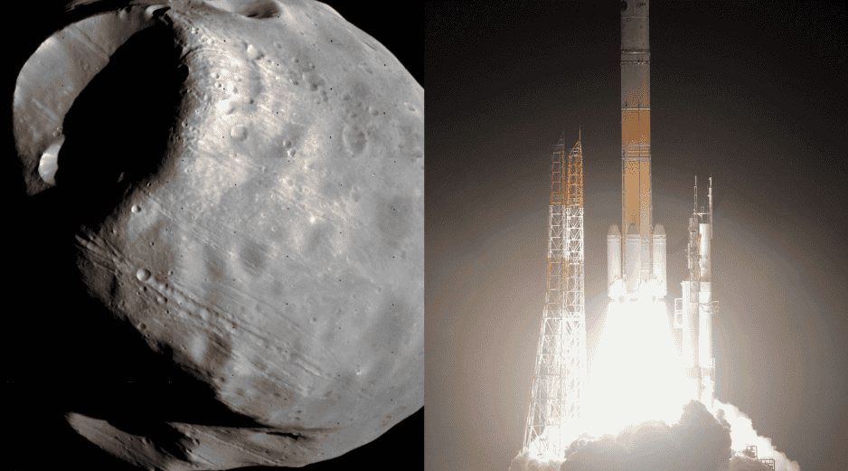 Al estudiar las lunas de Marte, los científicos esperan averiguar si Fobos y Deimos se formaron tras una antigua colisión entre Marte y una roca espacial que lo golpeó. X/@tnsc_JAXA  ESPECIAL
