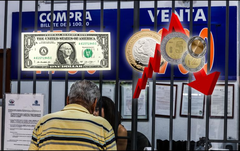 El tipo de cambio comienza a acercarse al límite de los 19 pesos por unidad. EL INFORMADOR / ARCHIVO