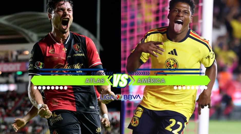 El líder América expone su cima en el Estadio Jalisco frente a un Atlas metido de lleno en el podio general. ESPECIAL / IMAGO7 y CANVA