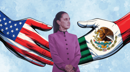 Sheinbaum afirmó que México está muy cerca de alcanzar un acuerdo comercial con EU en el marco de las negociaciones del T-MEC y destacó que el principal objetivo es reducir al máximo los aranceles sobre vehículos, acero y aluminio. SUN / L. Camacho