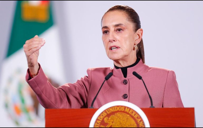La titular del Ejecutivo federal indicó que el caso debe ser evaluado por la Fiscalía General de la República . EFE/I. Esquivel