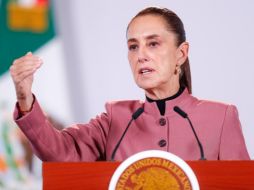 La titular del Ejecutivo federal indicó que el caso debe ser evaluado por la Fiscalía General de la República . EFE/I. Esquivel
