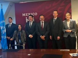 En la ONU, Medina ha encabezado distintas reuniones con delegaciones de otros países en las que ha tratado temas de derechos humanos. X/arturomedinap