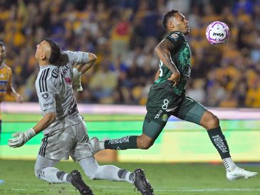 Ismael Díaz anotó el primer gol de la Fiera. EFE/M. Sierra