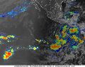 Una zona de inestabilidad frente a las costas del suroeste de México amenaza con evolucionar a ciclón tropical. El Centro Nacional de Huracanes vigila de cerca este fenómeno que ya genera lluvias y oleaje elevado en la región. ESPECIAL/ Facebook/NOAA NWS National Hurricane Center