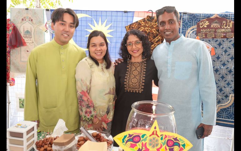Kohei Sasao, Diana Sasao, Darchaini Rajagopal y Balachanthar Ramaiah. GENTE BIEN JALISCO / Revista del 23 de octubre 2026