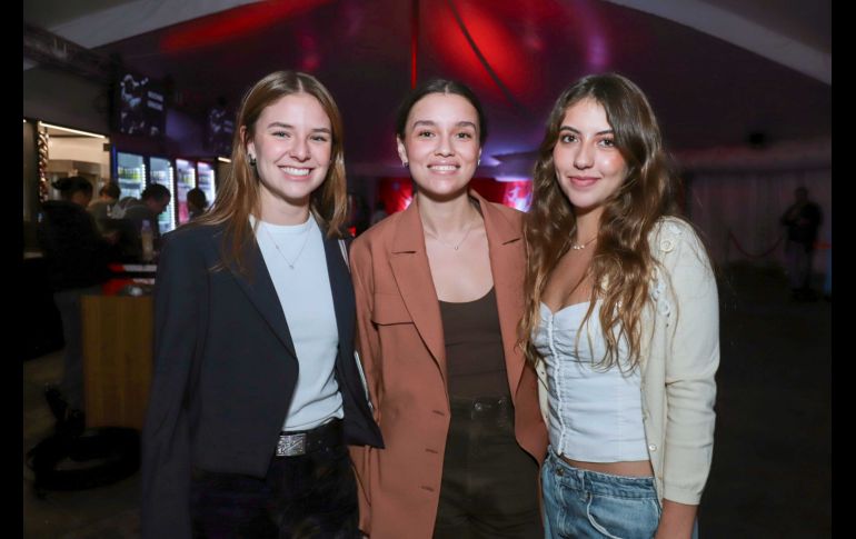 Natalia de la Torre, Paulina Sahagún y Matilde Verges.