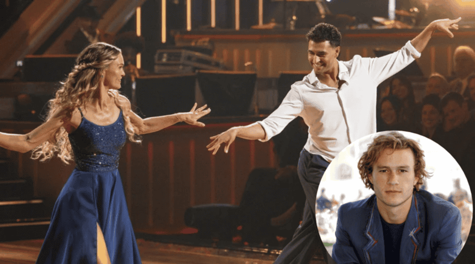 la actriz de 45 años interpretó una rutina de baile al ritmo de “Can't take my eyes off you”. ESPECIAL / DWTS / AP / ARCHIVO