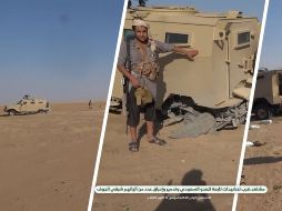 Imagen difundida por el centro de comunicación militar de los hutíes que muestra escenas de la ofensiva rebelde contra las Fuerzas yemeníes respaldadas por Arabia en Al-Jawf, noroeste de Yemen. EFE
