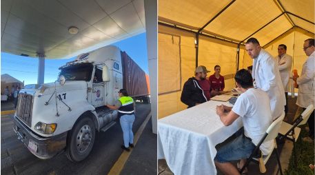 La Guardia Nacional es la que se encarga de la selección de las unidades y choferes a revisar. ESPECIAL