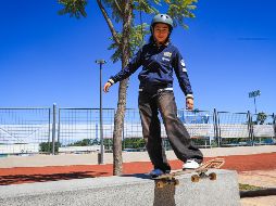 Un desafío deportivo para Majo Cabrera ha sido encontrar un espacio adecuado para entrenar y perfeccionar cada salto y truco. EL INFORMADOR / J. ACOSTA
