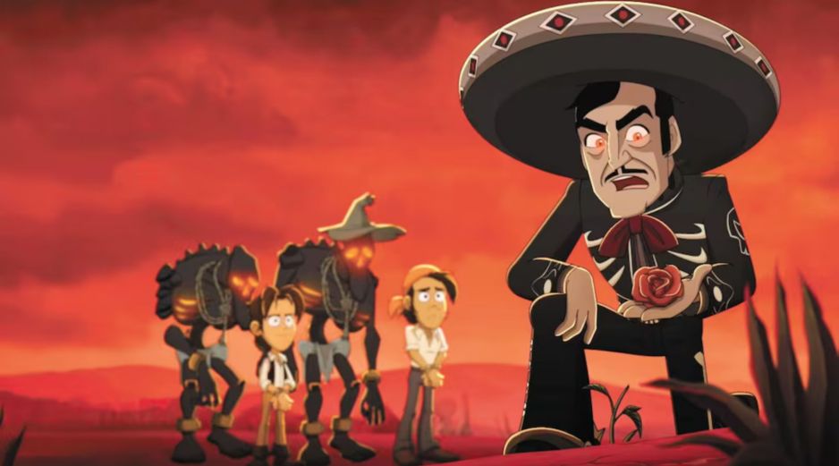 La Venganza del Charro Negro cuenta con las voces de Erick Elías, Eduardo España, Emilio Treviño, Paola Ramones y Jesús Guzmán. ESPECIAL/Ánima Estudios