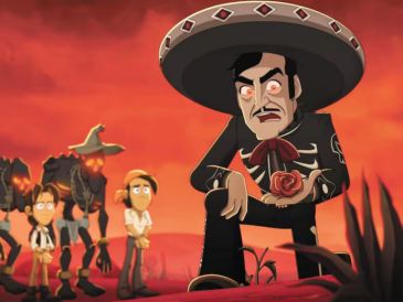 La Venganza del Charro Negro cuenta con las voces de Erick Elías, Eduardo España, Emilio Treviño, Paola Ramones y Jesús Guzmán. ESPECIAL/Ánima Estudios