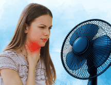 Dormir expuesto directamente al aire del ventilador puede provocar resequedad en la nariz y boca. ESPECIAL / CANVA