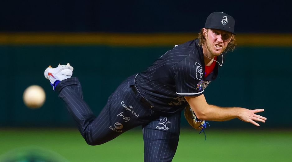 Patrick Murphy obtuvo su segunda victoria de la temporada en una apertura en la que lanzó cinco entradas con dos ponches, dos bases por bolas y dos hits. CORTESÍA/Charros de Jalisco