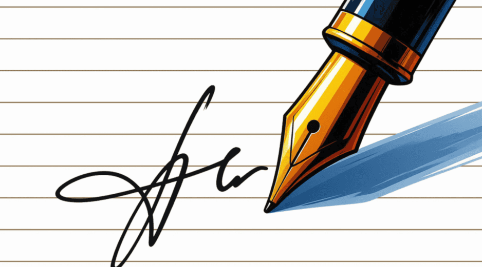 Mientras que el texto normal muestra cómo nos comportamos en sociedad, la firma representa el yo más profundo, auténtico y sin filtros. ESPECIAL / CANVA