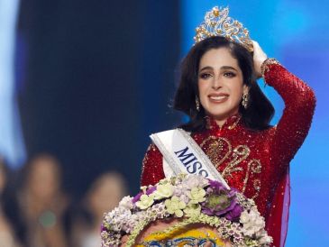 La controversia en torno a la participación de la modelo mexicana comenzó antes de la gala final, cuando protagonizó un tenso enfrentamiento con Nawat Itsaragrisil. EFE/EPA/R. Yongrit