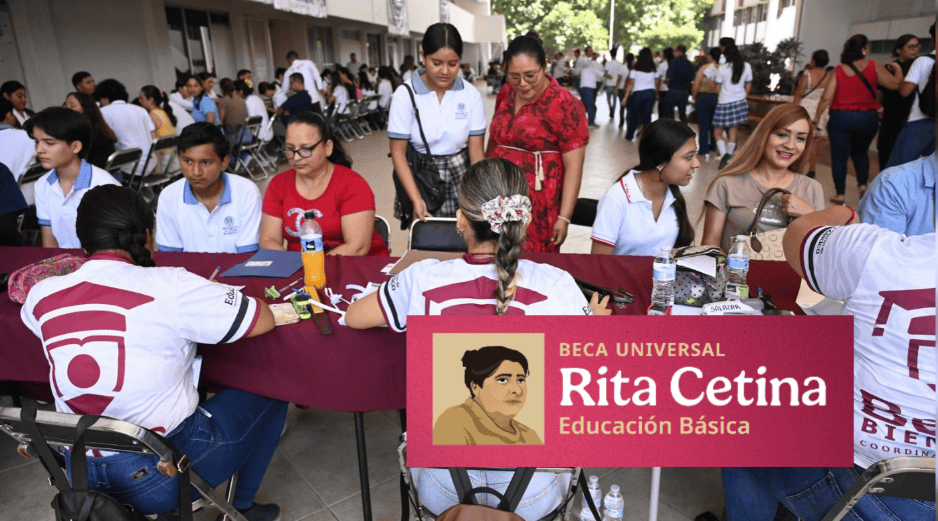 Los montos de la Beca Rita Cetina 2026 dependen del nivel educativo del estudiante. GOBIERNO DE MÉXICO / CANVA