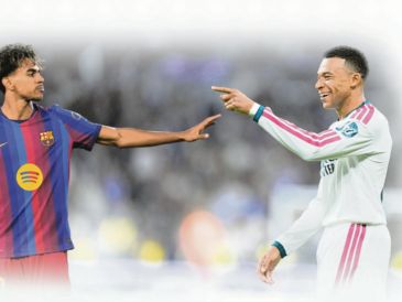 Lamine Yamal y Kylian Mbappé. Barcelona defiende el liderato ante un Real Madrid obligado a reaccionar. AFP/EL INFORMADOR