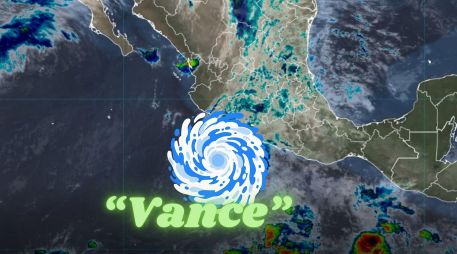 Para este 25 de octubre a las 18:00 horas, el sistema pasaría a catalogarse como tormenta tropical. ESPECIAL / Conagua