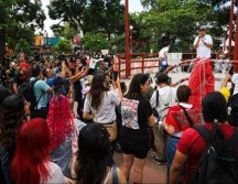 La movilización optó por permanecer en el parque, bajo la premisa de recuperar este espacio tras las obras de rehabilitación del Gobierno de Guadalajara previas al Mundial. EL INFORMADOR/ J. Acosta