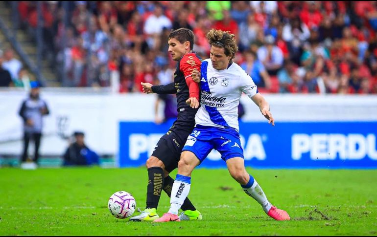 Atlas se impuso 4-3 al Puebla en el Estadio Jalisco, con doblete de José Martín, en un duelo lleno de emociones. EL INFORMADOR/J. ACOSTA.