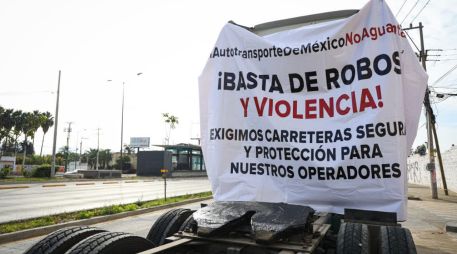 Las protestas surgen como respuesta directa al incremento de los delitos carreteros y el cobro de piso. EL INFORMADOR/J. Acosta