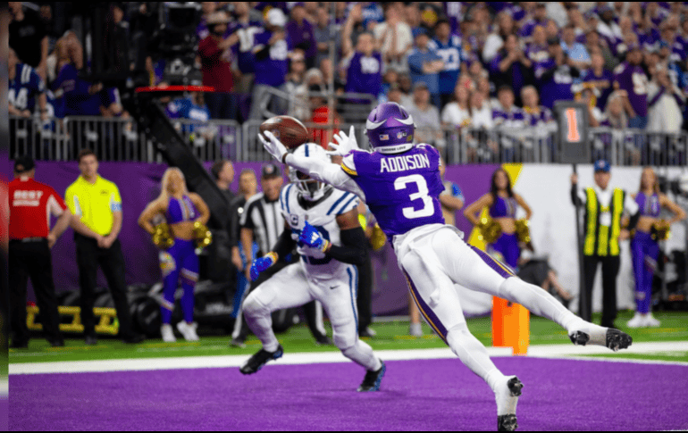 Los morados en ataque por tierra se ubican en el top tres del circuito tras siete semanas.  X/ @vikings