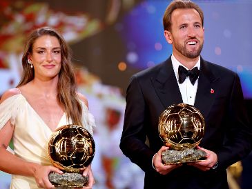 Harry Kane y Alexia Putellas encabezaron la lista de ganadores del Balón de Oro 2026, celebrado por primera vez en Londres. EFE/T. AKMEN.