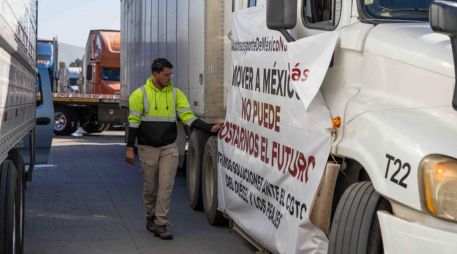El paro nacional de transportistas arrancó el lunes 26 de octubre. SUN/A. Melo