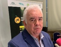 Luis Fernando Haro, director del Consejo Nacional Agropecuario atendiendo a medios. EL INFORMADOR / O. González