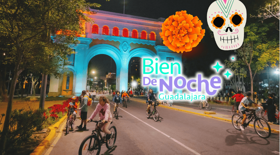 Para enriquecer la experiencia comunitaria y recordar a los difuntos, los organizadores invitan a las familias a caracterizarse de catrinas o calaveritas. ESPECIAL/Gobierno de Guadalajara