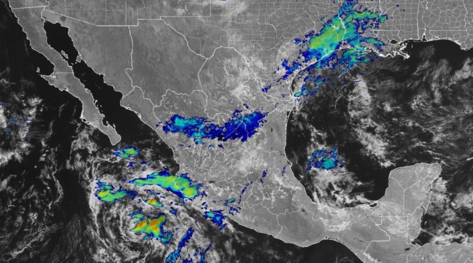 La tormenta tropical “Vance” provocará lluvias intensas e inundaciones en México del 27 al 29 de octubre. ESPECIAL/NOAA