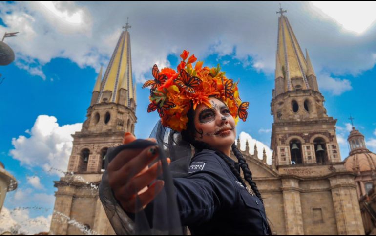 El Escuadrón Catrina acompañará a la ciudadanía en sus celebraciones a través de labores de proximidad y prevención para compartir nuestras raíces hasta el próximo 2 de noviembre. CORTESÍA