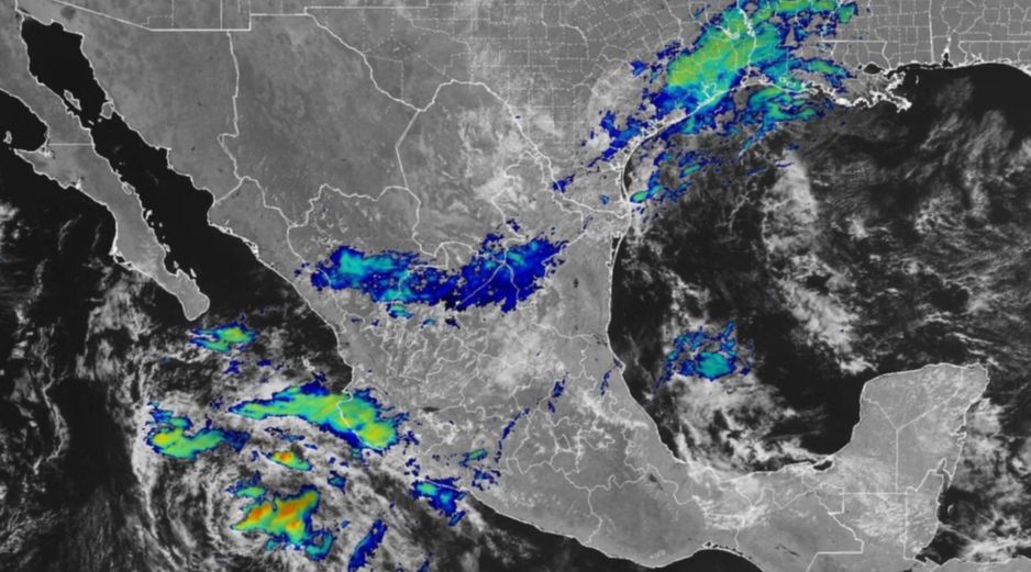 La tormenta tropical Vance provocará lluvias intensas e inundaciones en México del 27 al 29 de octubre. ESPECIAL/NOAA
