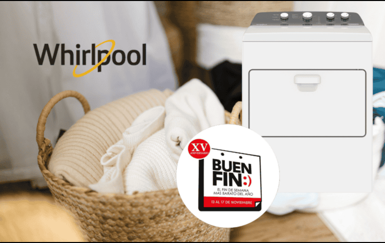 La tienda de Whirlpool anuncia descuentos de hasta 40% en su categoría de productos para el hogar este Buen Fin 2026. CANVA/ WHIRLPOOL