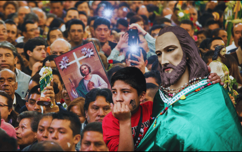 La festividad de San Judas Tadeo demuestra, una vez más, la inquebrantable fuerza de la fe popular en la región. SUN / AP / ARCHIVO