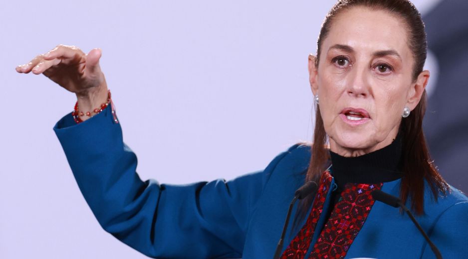 Sheinbaum pidió que se investigue a los contratistas relacionados con la producción de material y papelería del Instituto Nacional Electoral. EFE / M. Guzmán