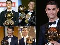 El de 2008 fue el primero de los cinco Balones de Oro que ganó Cristiano Ronaldo. Posteriormente, el portugués recibió los de 2013, 2014, 2016 y 2017. AFP / ARCHIVO
